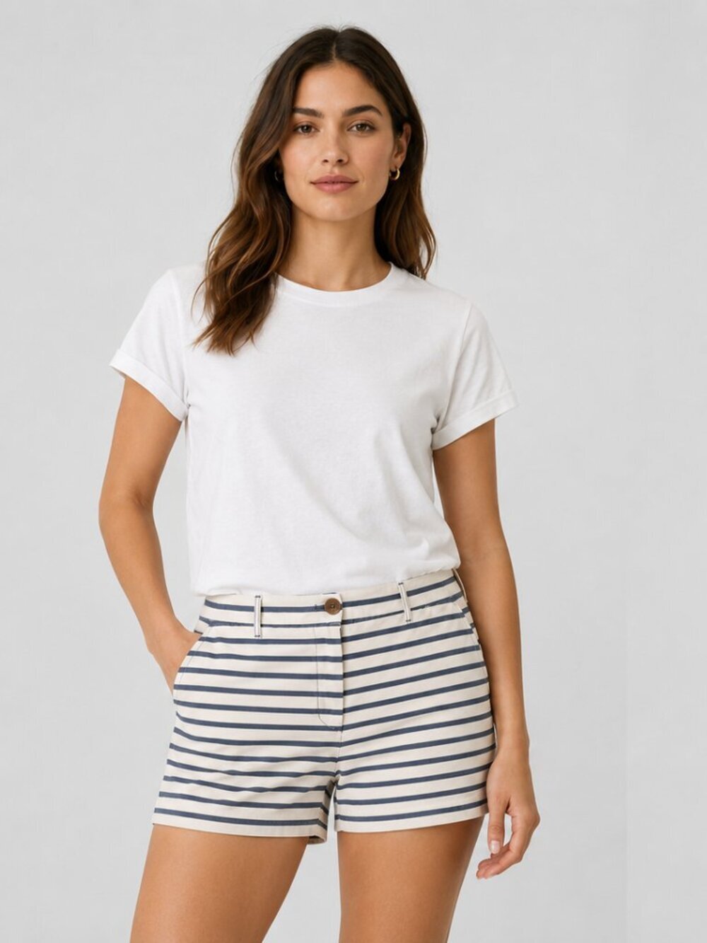 Gap Striped Chino Shorts